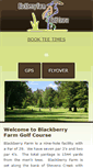 Mobile Screenshot of blackberryfarmgolfcourse.com